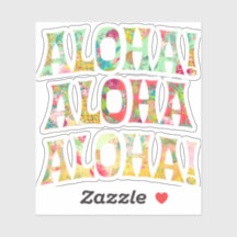 PixDezines Aloha, Monnaie, Corail+Jaune Doré