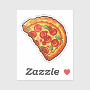 Sticker Pizza dessin animé