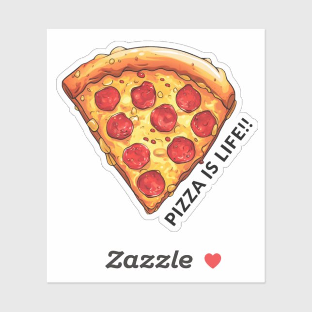 Sticker pizza est vie (Feuille)