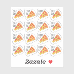 Sticker Pizza Slice Cheat Jour Rappel Calendrier Planifica