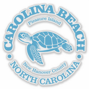 Sticker Plage de Carolina (tortue de mer)