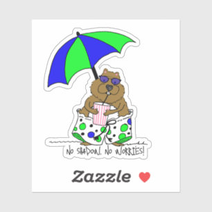 Sticker Plage de la marmotte