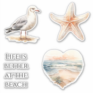 Sticker Plage Océanique Côtière  