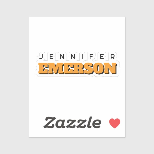 Sticker Plaine moderne minimaliste professionnelle (Feuille)