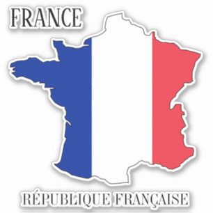 Sticker Plan du drapeau de la France