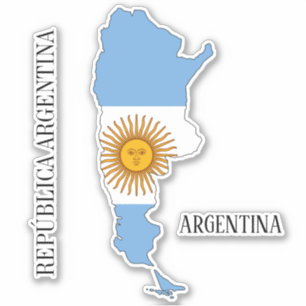 Sticker Plan du drapeau de l'Argentine