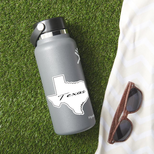 Sticker Plan du Texas (HydroFlask Insitu)