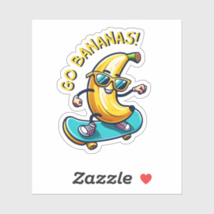 Sticker Planche à voile Banana Fun