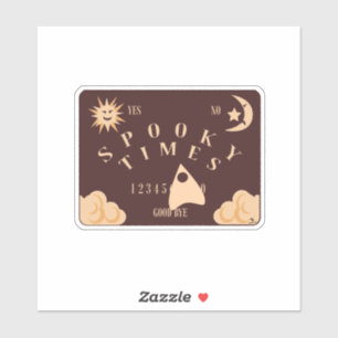 Sticker Planche Spirite Moments Effrayants Design Hallowee