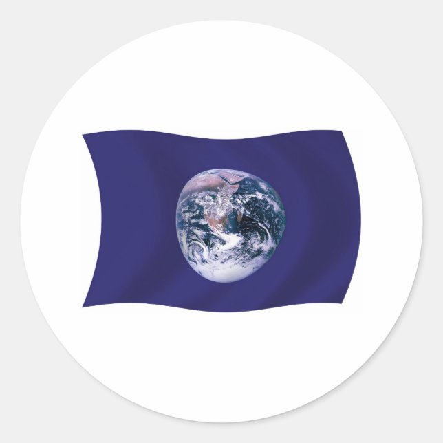 Sticker Planet Earth Flag (Devant)