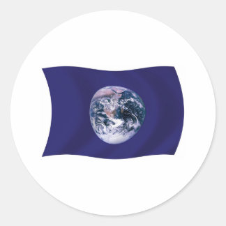 Sticker Planet Earth Flag