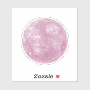 Sticker Planète rose