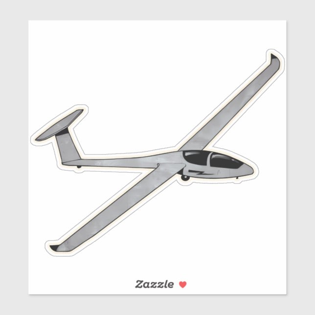 Sticker Planeur, avion d'entraînement (Feuille)