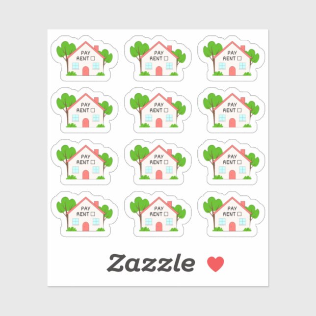 Sticker Planificateur de budget de loyer Tracker financier (Feuille)