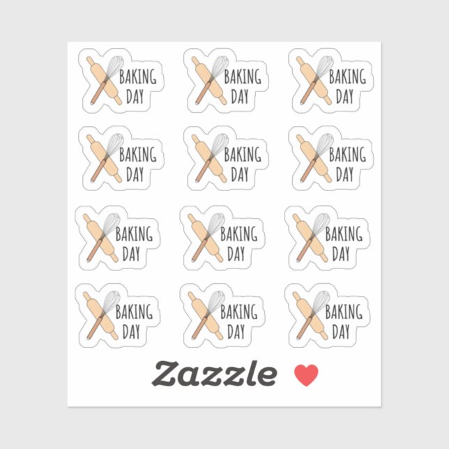 Sticker Planificateur de calendrier de cuisine de jour de  (Feuille)