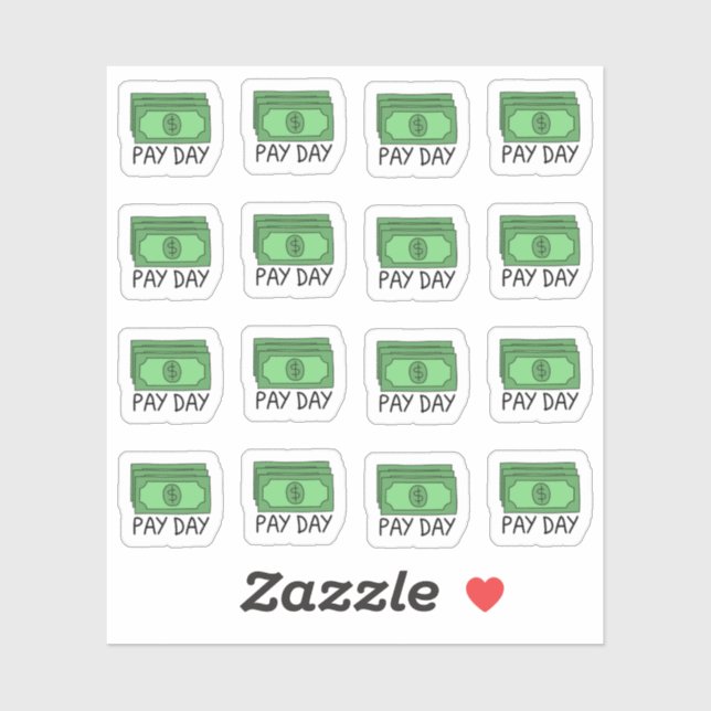 Sticker Planificateur de finances de paie (Feuille)