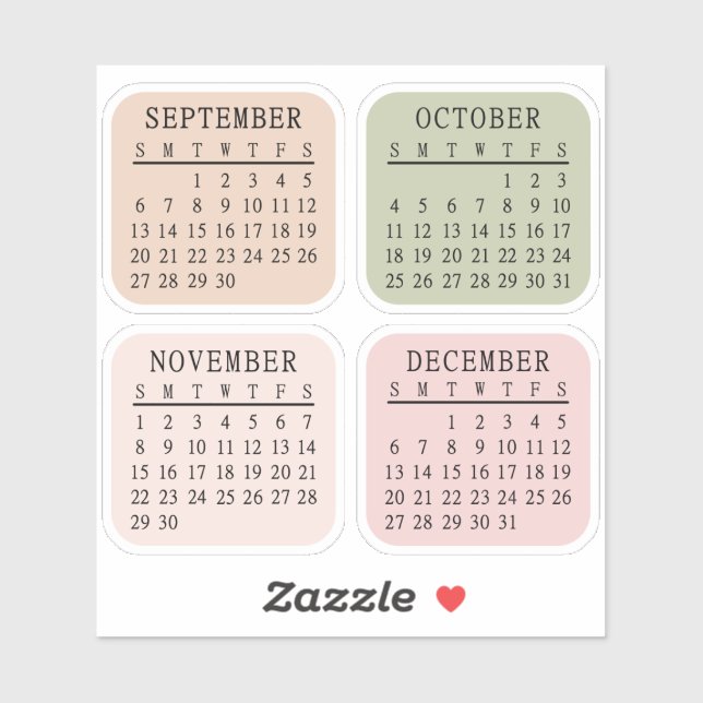 Sticker Planificateur de journal de puces de calendrier mi (Feuille)