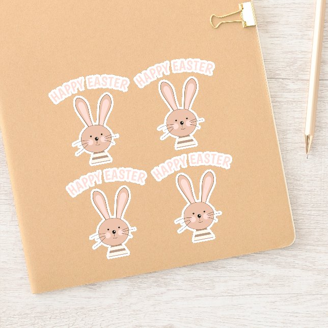 Sticker Planificateur de lapin mignon Scrapbooking Joyeuse (Carnet)