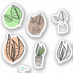 Sticker Planificateur de mélange de plantes de la plante v