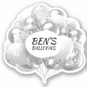 Sticker Planificateur de Parties scintillant des ballons d