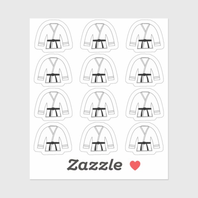 Sticker Planificateur de pratique de cours de sports d'art (Feuille)