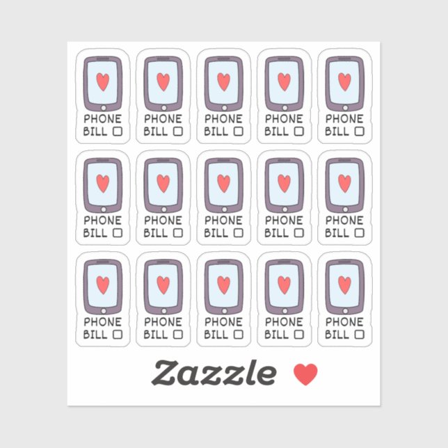 Sticker Planificateur de suivi de budget pour la facture d (Feuille)