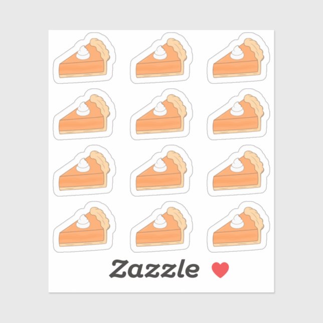 Sticker Planificateur de Thanksgiving pour tarte à la citr (Feuille)