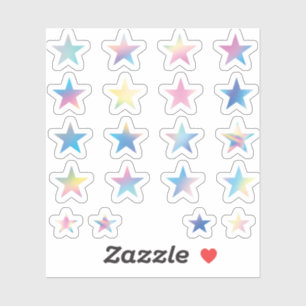 Sticker Planificateur en pastel d'hologramme d'arc-en-ciel