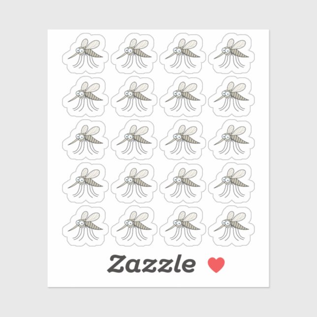 Sticker Planificateur fonctionnel de moustique (Feuille)