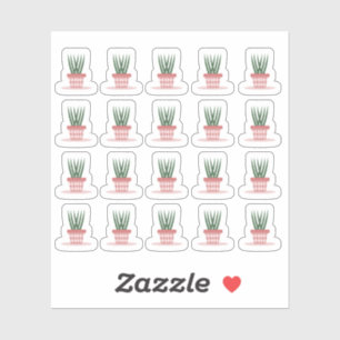 Sticker Plannificateur de plante serpent de maison moderne