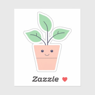 Sticker Plante heureuse
