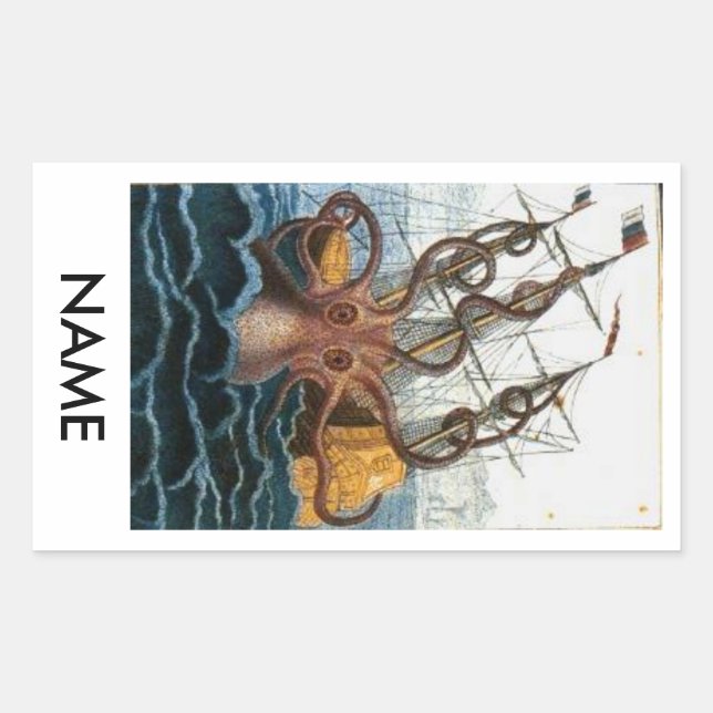 Sticker Plaque de Livraison Octopus Sink (Devant)