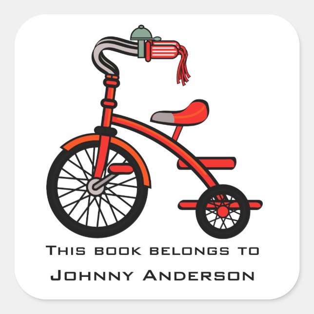 Sticker plaque de tricycle personnalisée (Devant)