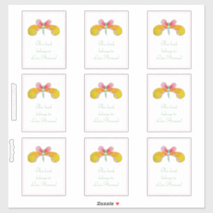 Sticker Plaque papillon