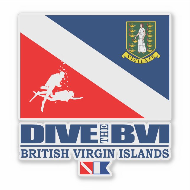 Sticker Plongée BVI (sq) (Devant)