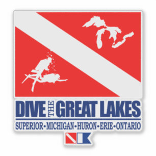 Sticker Plonger dans les Grands Lacs (sq)