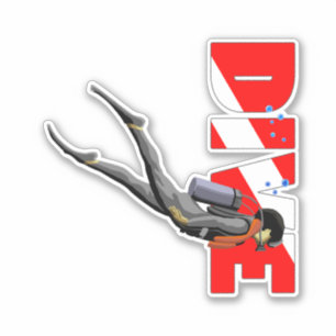 Sticker Plongeur autonome
