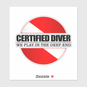 Sticker Plongeur certifié (e)