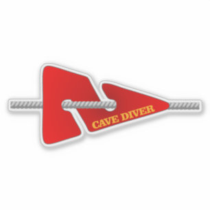 Sticker Plongeur de grotte (marqueur de ligne)