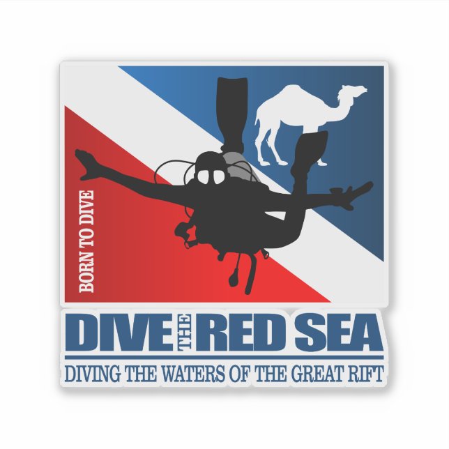Sticker Plongez dans la mer Rouge DF2 (Devant)
