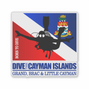 Sticker Plongez dans les îles Caïmans DF2