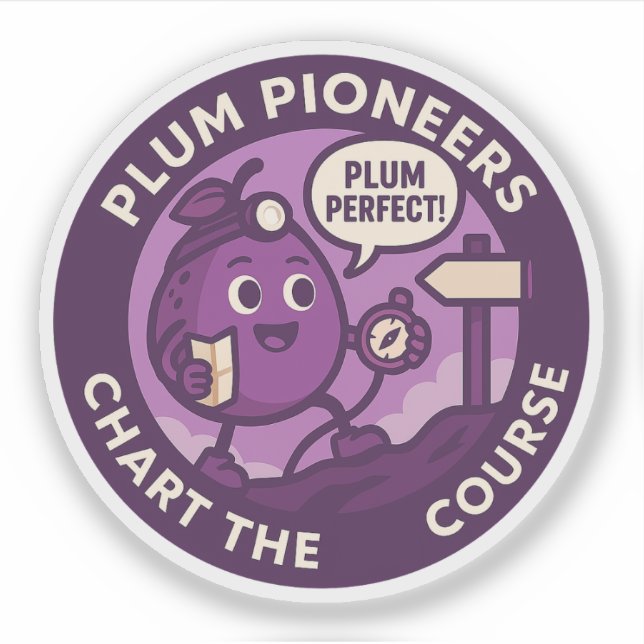 Sticker Plum Perfect Explorer Navigation (Devant)