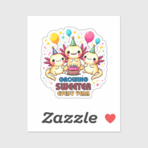 Sticker Plus doux avec chaque année