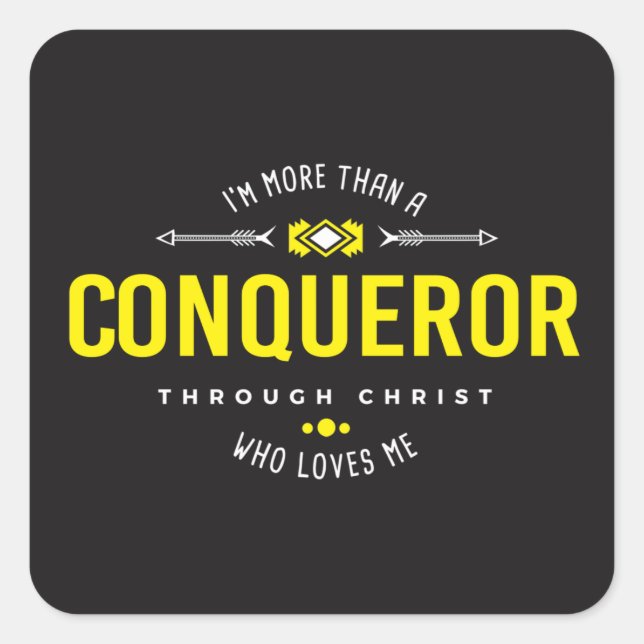 Sticker "Plus qu'un conquérant" (Devant)