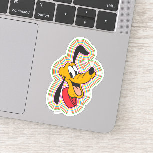 Sticker Pluton Rétro Radiant Pop Art