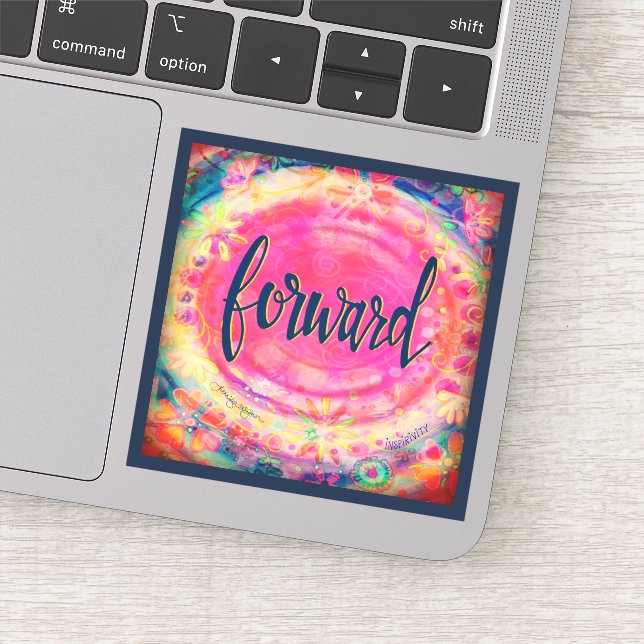 Sticker Plutôt Rose Floral En Avant Un Mot (Détail)