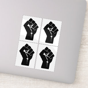 Sticker Poing, Rebelle, Émeute, Résistance, Style Communis