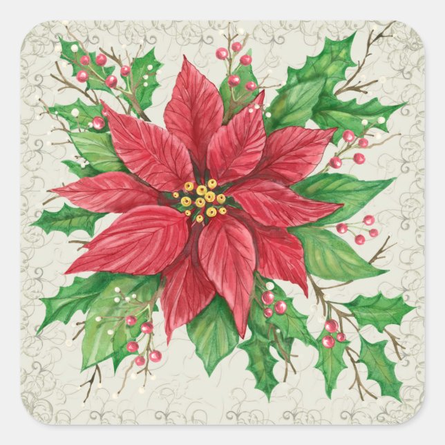 Sticker Poinsettia - SRF (Devant)