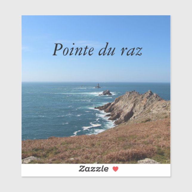 Sticker Pointe du Raz à Plogoff (Feuille)