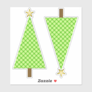 Sticker Pointe Polka verte de citron vert
